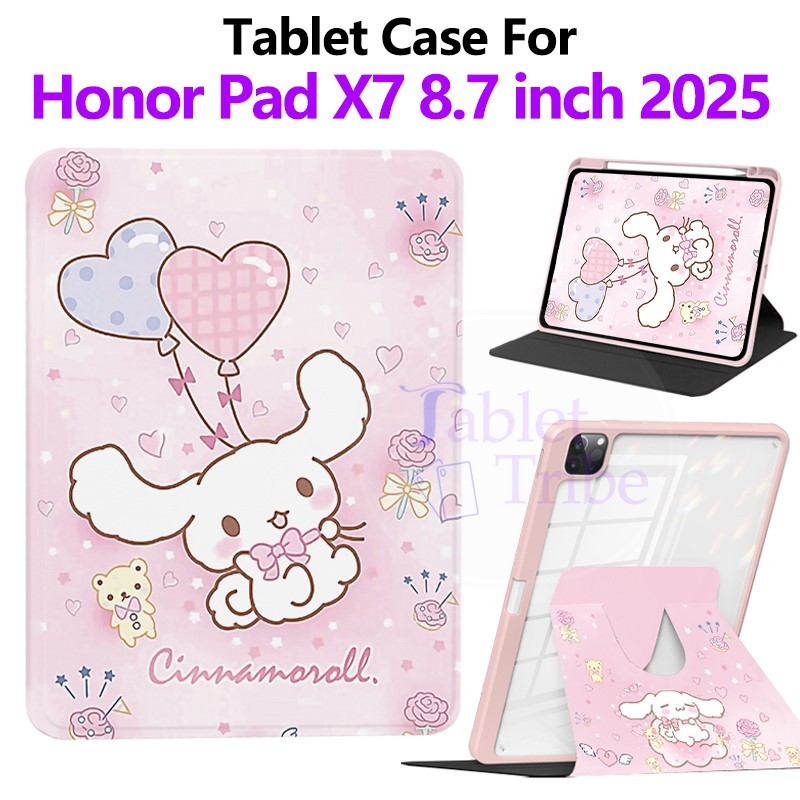 สําหรับ Honor Pad X7 8.7 นิ้ว 2025 JMS-W09 JMS-L09 360° หมุนยืนกรณีแท็บเล็ตสําหรับ honor pad x7 PADX