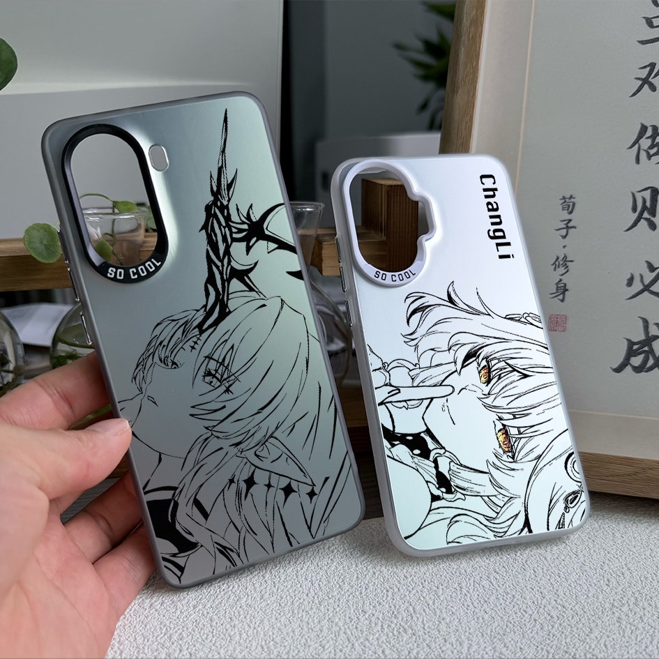 สําหรับ POCO X7 Pro X6 F7 F6 Pro F5 Redmi Turbo 4 Pro /3 K70 Pro K80 "Wuthering Waves "Carttyia Micro Matte Frosted เคสโทรศัพท์ Redmi หมายเหตุ 14 Pro 13 Xiaomi 15 14 ฝาครอบกันกระแทก POCO
