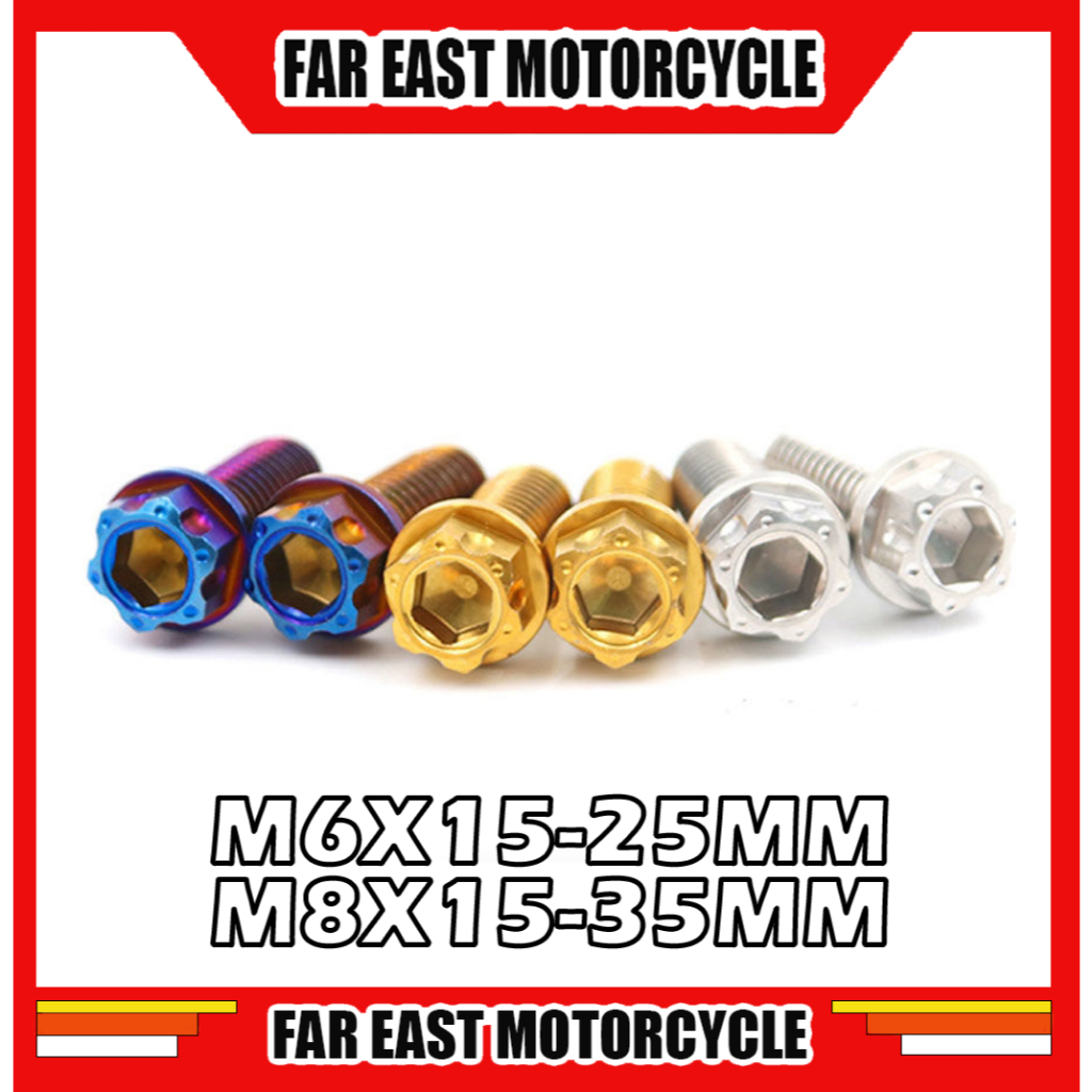 สกรูเกลียว M8*40 [1 BIJI] BODY COVERSET SCREW SKRU มอเตอร์ Y15ZR LC135 SRL115 NVX155 NMAX 155 SRL Y1