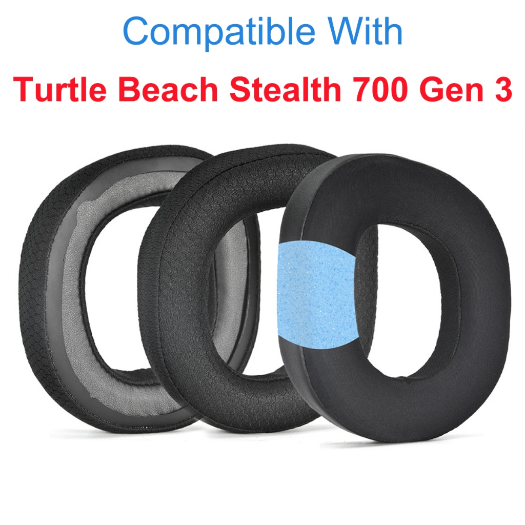 เปลี่ยนแผ่นรองหูฟังสําหรับเต่าชายหาด Stealth 700 Gen 3 หูฟังแผ่นรองเบาะฟองน้ําชุดหูฟัง Earmuffs
