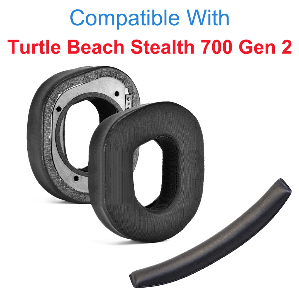 เปลี ่ ยนหูฟัง Headband Earpads สําหรับเต ่ าชายหาด Stealth 700 Gen 2 หูฟัง Earpads เบาะฟองน ้ ําชุดหูฟัง Earmuffs