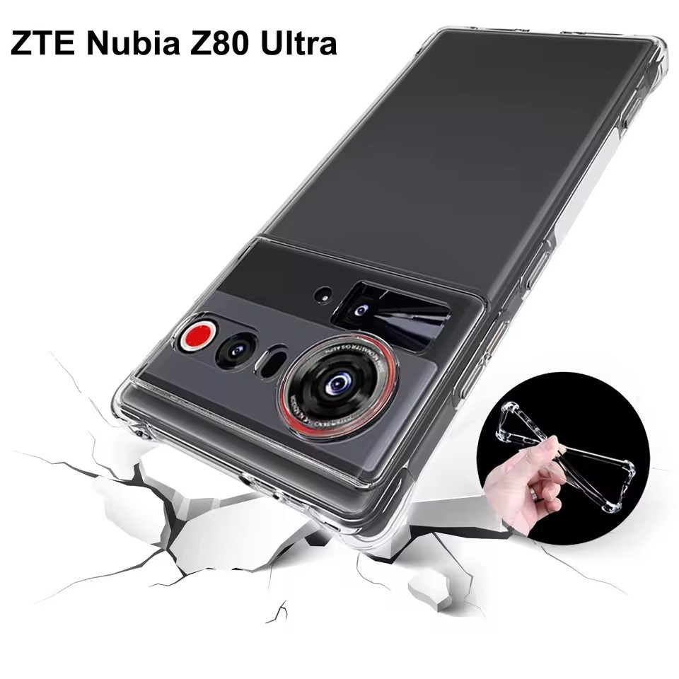 สําหรับ ZTE Nubia Z80 Ultra NX741J Z70 Z60 Ultra กรณี Air Cushion กันกระแทกถุงลมนิรภัยซิลิโคน TPU ปก