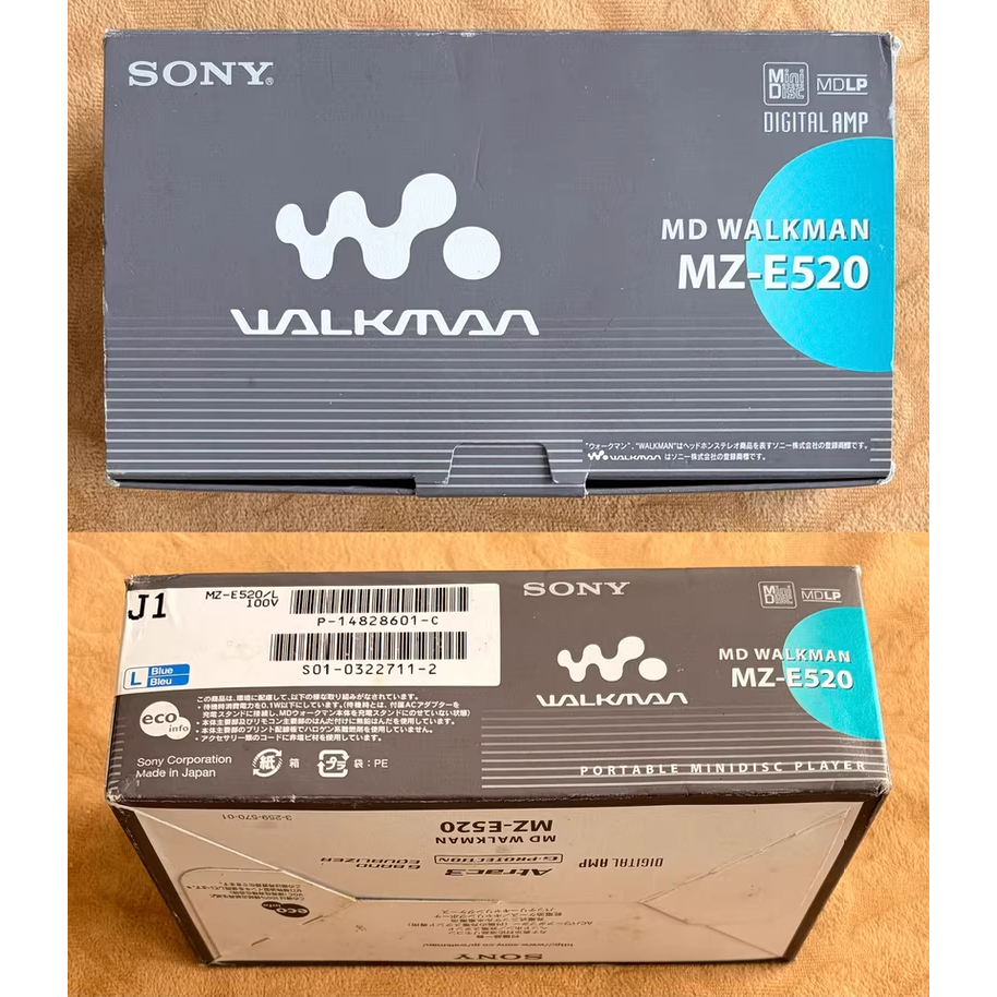 เครื่องเล่น MD แบบพกพา Sony MZ-E520 | ใหม่ครบชุด | งานญี่ปุ่น | จี-โพรเทคชั่น | ตัวเลขจับคู่
