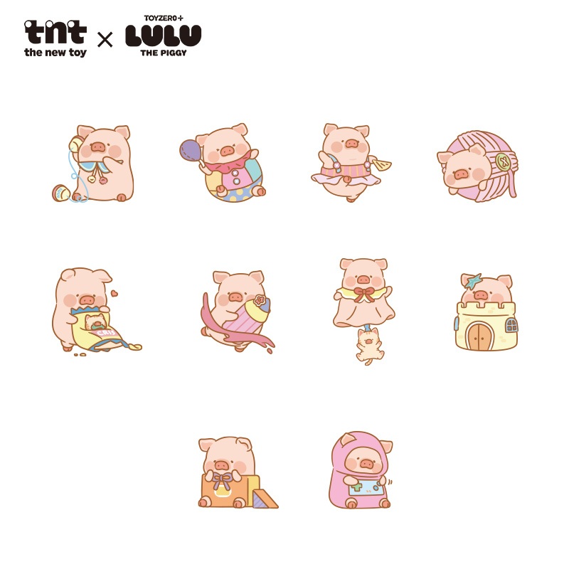 【Launch Local Time 07:00 PM, Nov 26th】 TNTSPACE x LuLu the Piggy Come Play Series Plush Pendant Blin