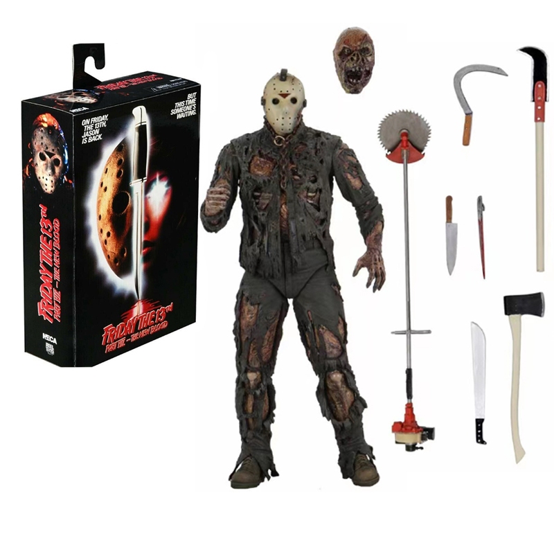 NECA Firday Jason Voorhees Action Figure Part VII ใหม่เลือด Jason Voorhees ฮาโลวีนคอลเลกชันของเล่นตุ