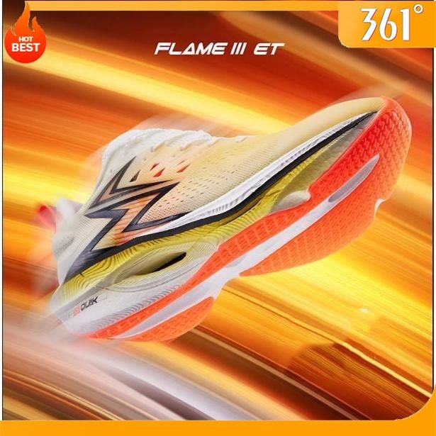 【จัดส่งจากกรุงเทพฯ】361 Degrees Flame 3 ET ออกแบบมาให้มีความกระเด้งและลดแรงกระแทก เพื่อประสิทธิภาพในก