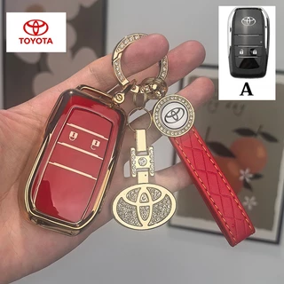 TOYOTA Hilux Vigo Corolla Altis Avanza 2004-2015 ปลอกกุญแจแบบพลิกได้ Camry Vios Fortuner เคสรีโมทกุญแจพับได้ Innova Yaris Vigo 4 ประตู Camry2.0 ฝาครอบกุญแจรถดัดแปลง