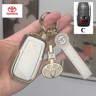 TOYOTA Hilux Vigo Corolla Altis Avanza 2004-2015 ปลอกกุญแจแบบพลิกได้ Camry Vios Fortuner เคสรีโมทกุญแจพับได้ Innova Yaris Vigo 4 ประตู Camry2.0 ฝาครอบกุญแจรถดัดแปลง