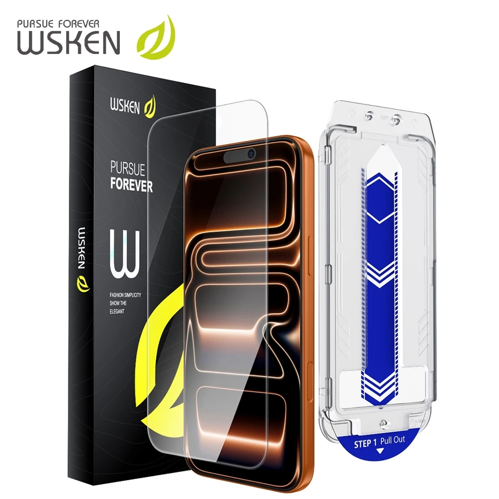 WSKEN ฟิล์มกันรอย ไม่มีขอบดำ iPhone 17 Pro Max / 16 Pro Max HD