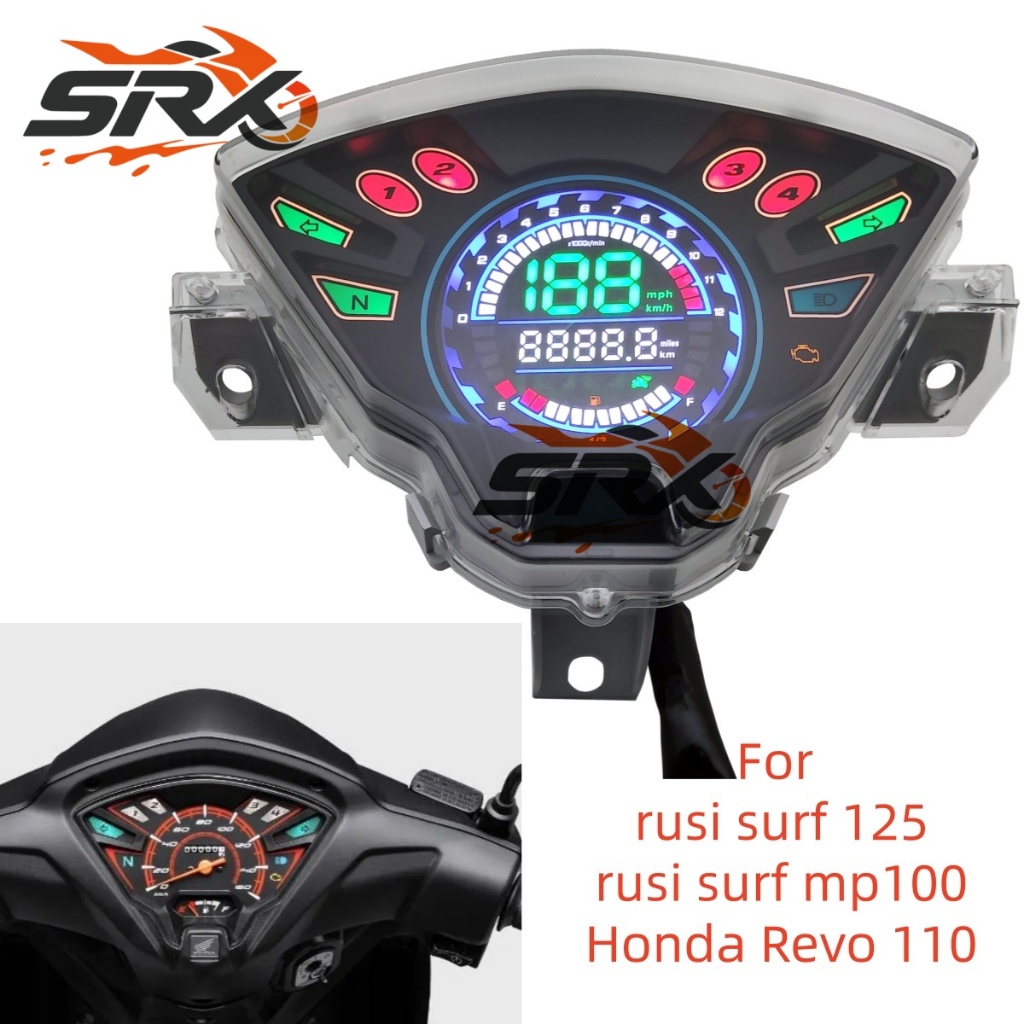 Rusi surf 125 mp100 Speedometer Assy Honda Revo 110 Fit Fi