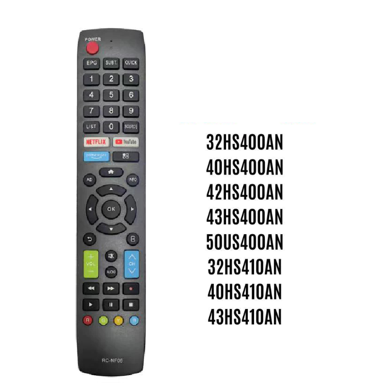 Sharp Smart TV RC-NF06 (NetflixTV) Series.4000,410 32HS400AN RC-NF06 เปลี่ยนรีโมทคอนโทรลสําหรับทีวี