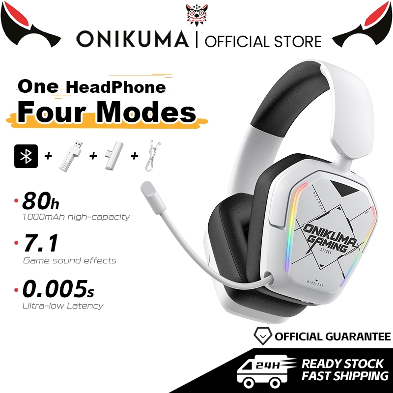 ONIKUMA GT883 หูฟังไร้สายชุดหูฟังบลูทูธ Ultra-low latency Original Gaming ชุดหูฟังพร้อมไมโครโฟนสําหรับพีซี