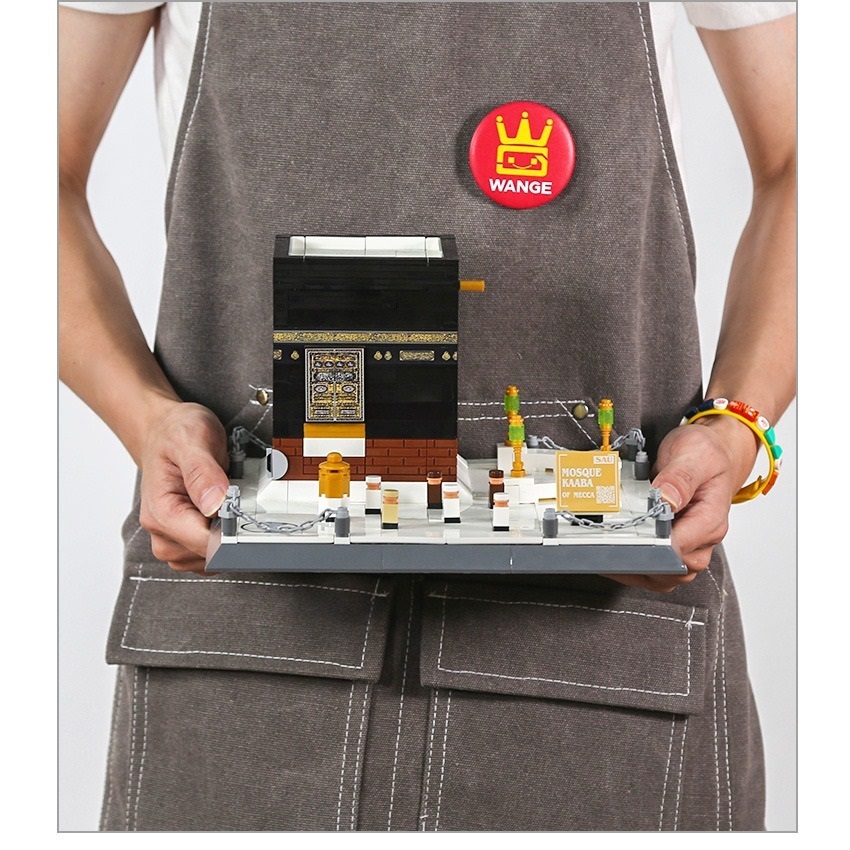 ✨มัสยิด Kaaba โมเดลประกอบแล้ว 446ชิ้น WANGE Muslim Mosque ของเล่นจิ๊กซอว์ - รูปที่ 4