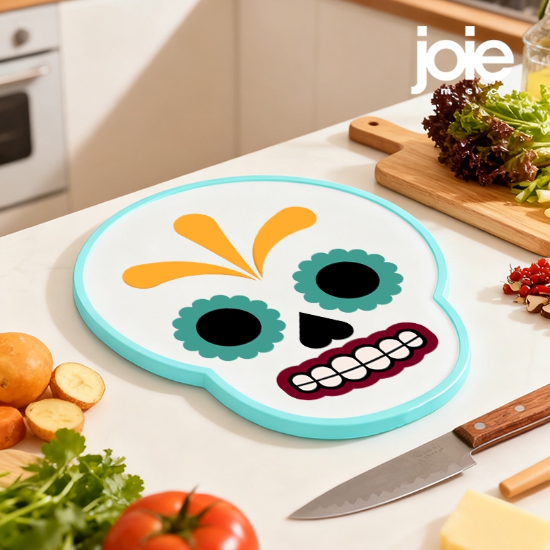 Joie Canadian เขียงเขียง Day of the Dead ผลไม้ตัดผักต้านเชื้อแบคทีเรีย Anti-Mildew ครัวในครัวเรือนพลาสติกเกรดอาหาร