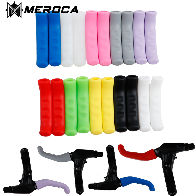 Meroca คู่ซิลิโคนสำหรับปกป้องเบรกเลเวอร์จักรยาน พอดีกับรถจักรยานพับและMTB