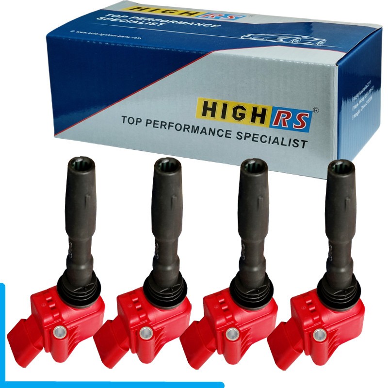 Audi คอยล์จุดระเบิดคอยล์ A3 A6 A7 Q8 A8 RS3 RS5 TT RS Quattro S4 S5 SQ5 GOLF 7 R GTI EA888 Gen3 EA83