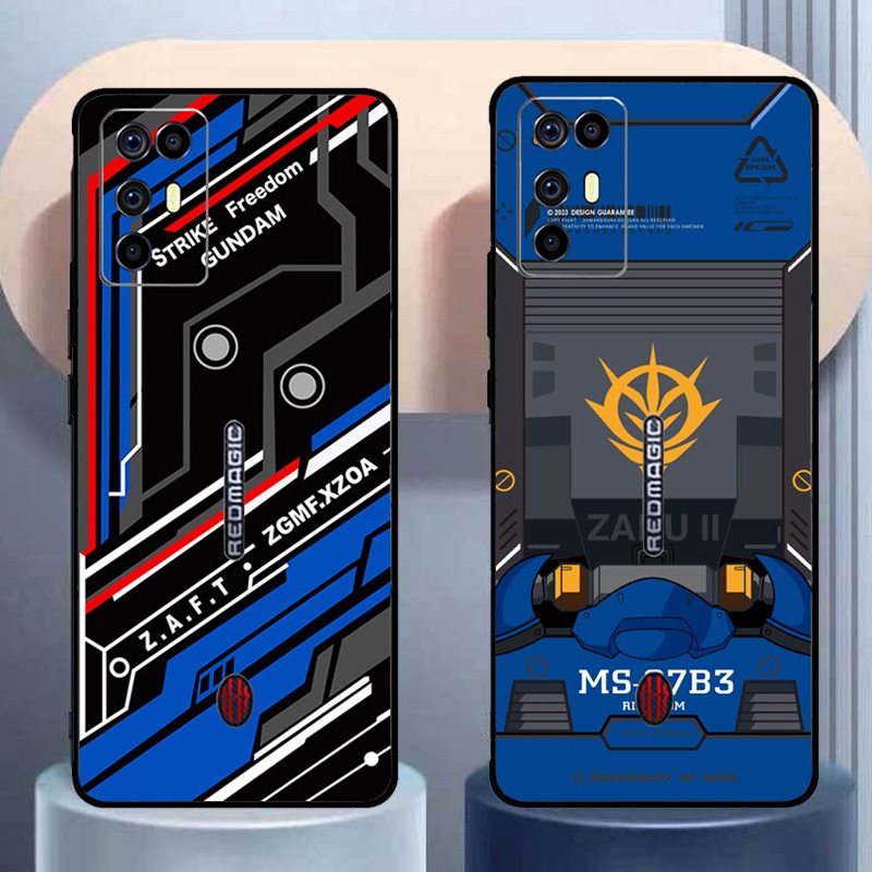 สําหรับ ZTE Nubia Red Magic 6R กรณี RedMagic 6 Race TPU สีแดง Magic 6 Racing กลับกรณี Red Magic NX66