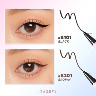MAGEFY อายไลเนอร์ชนิดน้ําเนื้อละเอียดพิเศษ 0.01 มม. แห้งเร็ว กันน้ํา ติดทนนาน E01