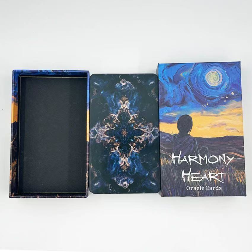 Heaven and Earth Cover 12X7CM Harmony Heart Oracle Card Harmony Heart Oracle English Board Game Card