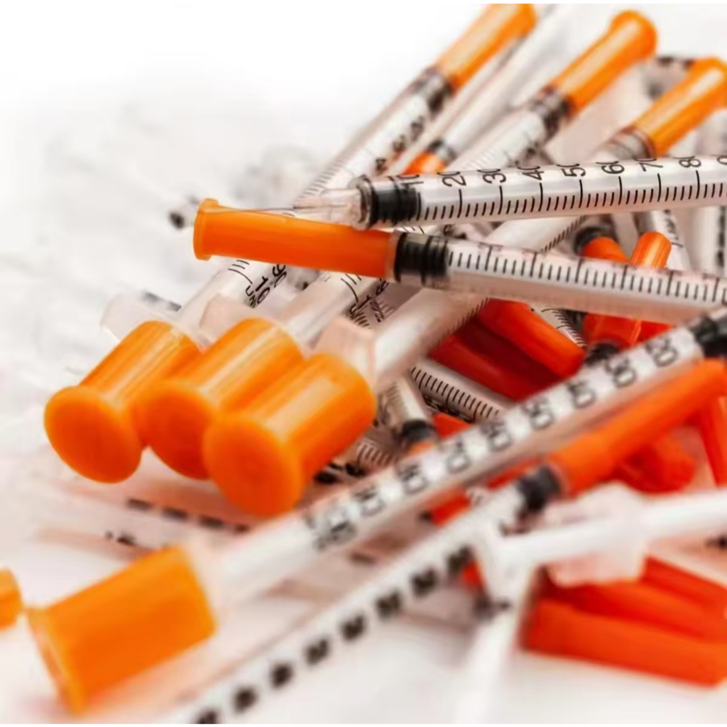 100 ชิ้น/กล่อง 0.5ml/0.5cc 31G*8 มม.InsulinsSyringesพร้อมเข็มหมวกสีส้ม,ฆ่าเชื้อบรรจุแยกชิ้นความปลอดภัยสําหรับสัตว์เลี้ยงฟาร์มสัตว์ใช้ - รูปที่ 7