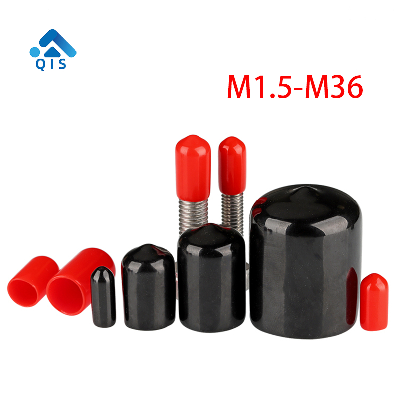 M1.5-M36 เกลียวแขนสกรูฝาครอบป้องกัน,พลาสติกยางซิลิโคนฉนวนกันความร้อนแขน,End Caps Hub Thread Protector กันฝุ่นซีล Stopper