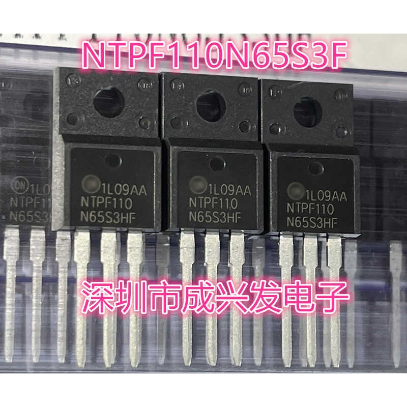 2 ชิ้น NTPF110N65S3HF NTPF110 N65S3HF TO-220F 30A/650V N-Channel MOSFET ทรานซิสเตอร์ใหม่เดิม