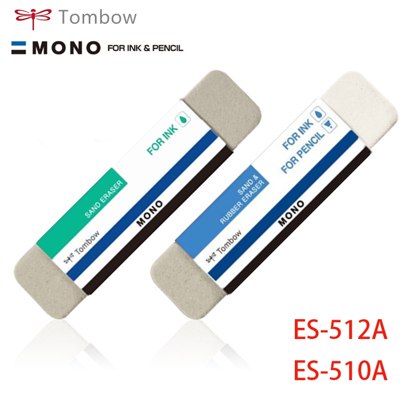 2 ชิ้นญี่ปุ่น TOMBOM Mono Eraser ES-512A/ES-510A Fountain ปากกายางลบทราย
