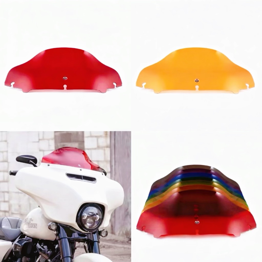 เหมาะสําหรับ Harley Avenue Gliding Positive สามล้อดัดแปลง 8.5 นิ้วกระจกสีติดตั้ง Spades กระจกด้านหน้