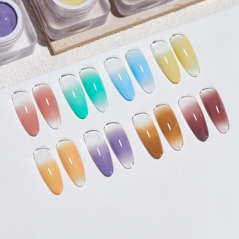 XEIJAYI บลัชออนไล่เฉดสีซัมเมอร์ กาวติดเล็บไม่ต้องล้างออก thumbnail 6