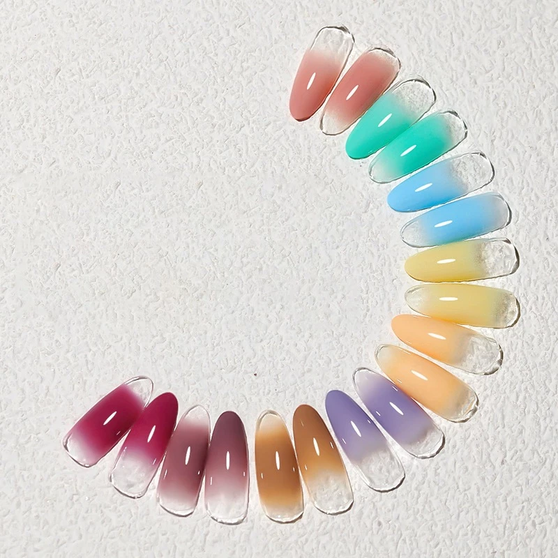 XEIJAYI บลัชออนไล่เฉดสีซัมเมอร์ กาวติดเล็บไม่ต้องล้างออก thumbnail 4