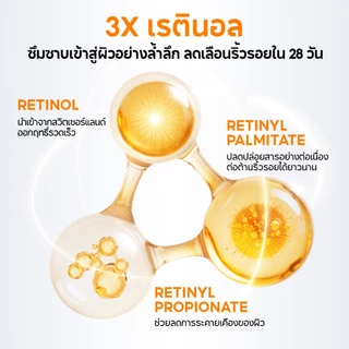 PAPA FEEL 3X Retinol Anti-Aging ทำให้ผิวเต่งตึง ลดริ้วรอย ผิวแพ้ง่าย Moisturizer Cream 30g