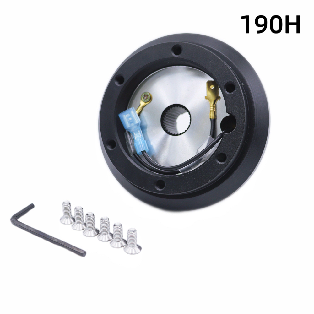 190H พวงมาลัยอะแดปเตอร์ฮับสั้นสีดําสําหรับ Honda Civic 88-91 CRX EF Integra 90-93