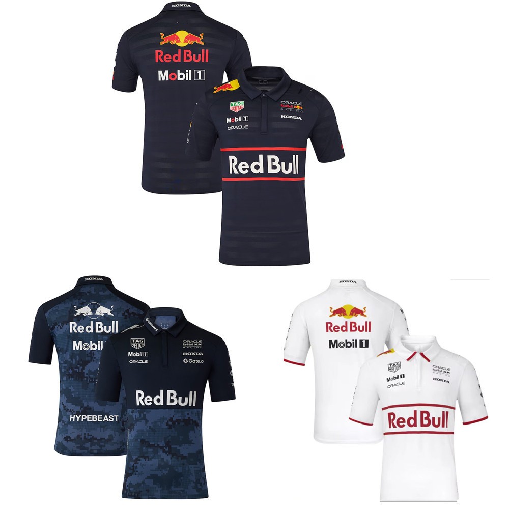 สไตล์ใหม่ 2025 2026 Red Bull Racing X Hypebeast Track Polo Red Bull Racing F1 เสื้อยืด