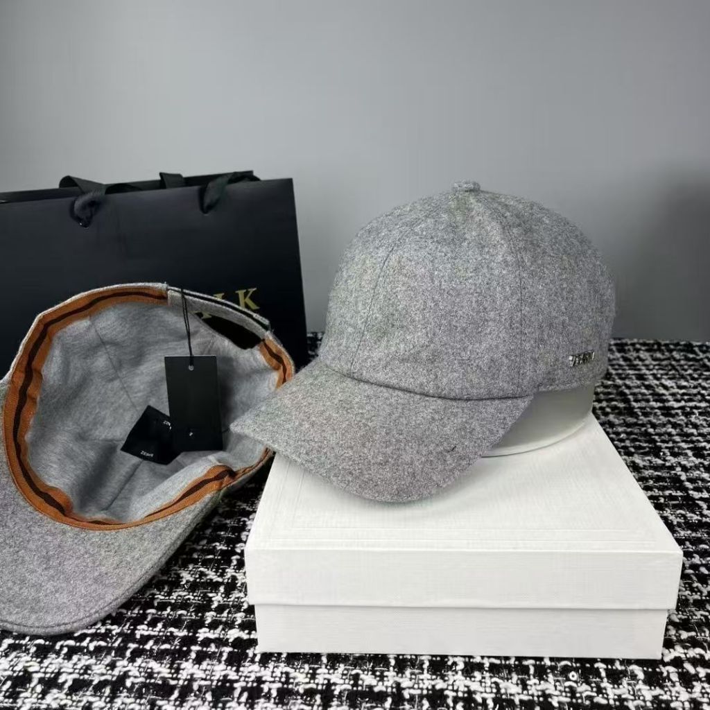 *zegna*หมวกเบสบอลฤดูหนาว