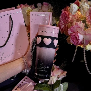【Sidagar】STAR+ แก้วเก็บความร้อนเคลือบเซรามิก สแตนเลส 316 ความจุขนาดใหญ่ แก้วหลอดดูดในรถยนต์ ปิดผนึกและกันรั่ว 2 ชั้น ฉนวนสูญญากาศ แก้วเดินทาง กาต้มน้ำ 710 มล.
