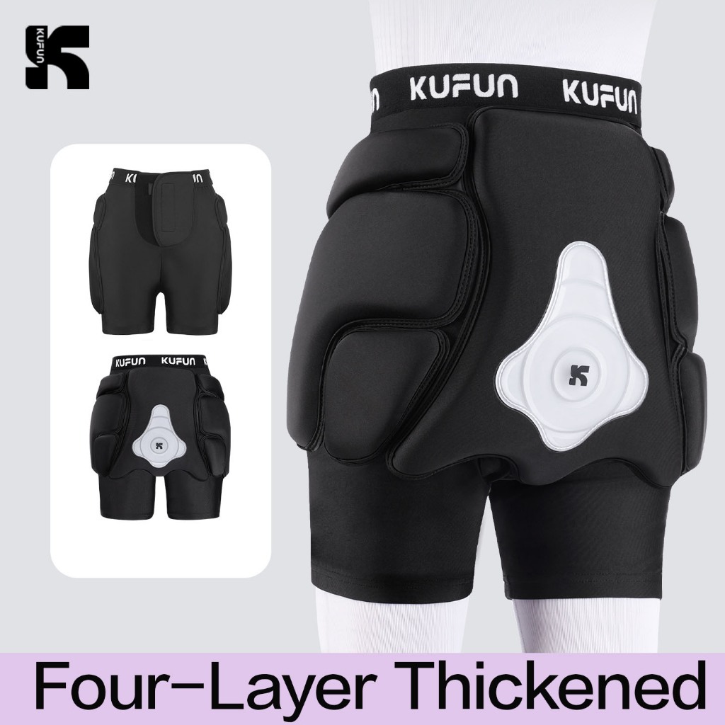 KUFUN อุปกรณ์ป้องกันเข่าและสะโพกสำหรับสกี ป้องกันการตกและการชน