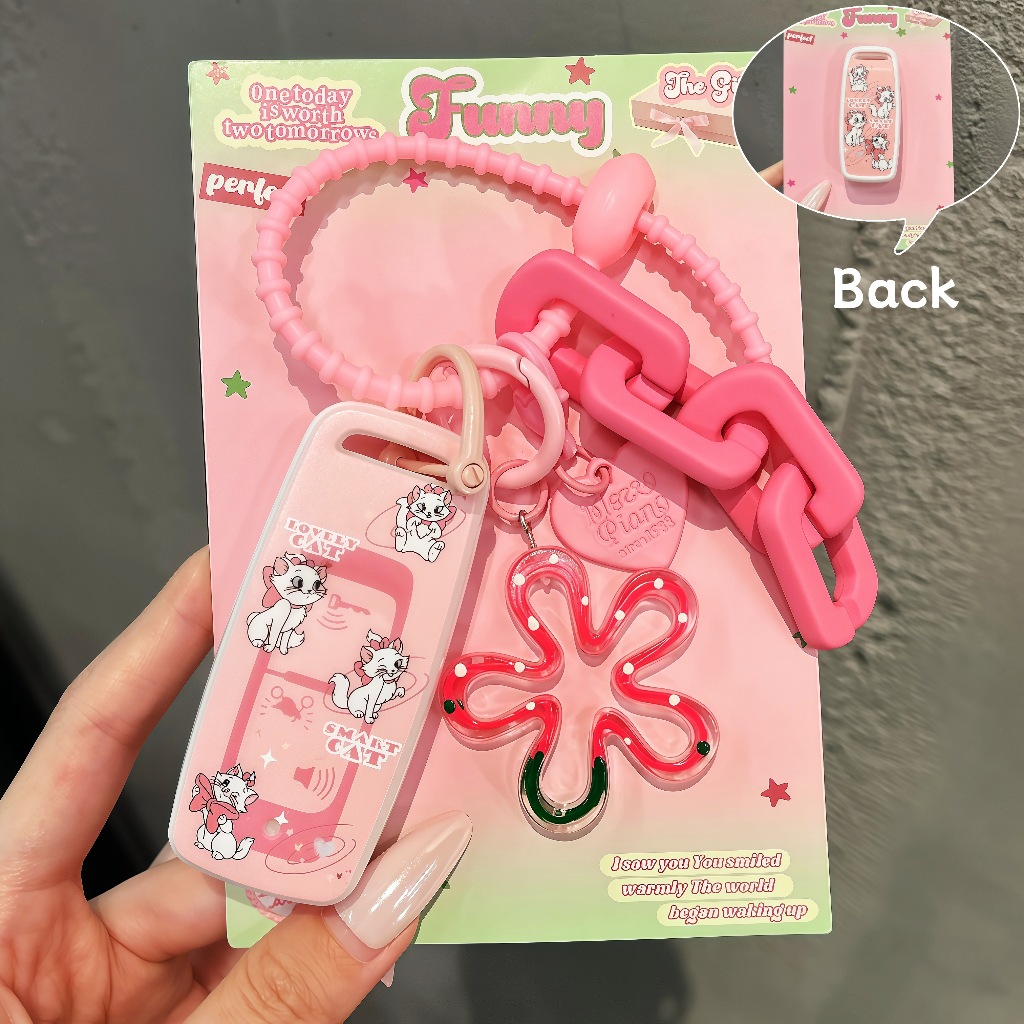 OFF WE GO TPU ฝาครอบกุญแจพิมพ์ลาย Marie the Cat สําหรับ HONDA Vario 160/PCX 150/160 ADV/Click GC 150 V2 - ป้องกันรอยขีดข่วน