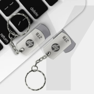 HP แฟลชไดรฟ์หมุนได้ USB 3.0 แฟลชไดรฟ์ความเร็วสูงโลหะกันน้ํา 1GB 2GB 4GB 8GB 16GB 32GB 64GB 128GB 2TB พร้อมโซ่โลหะ