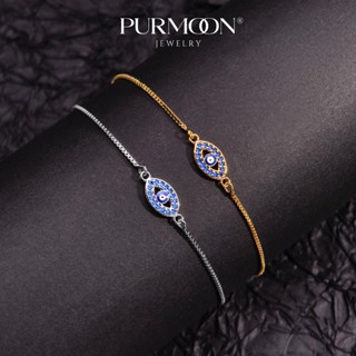 สร้อยข้อมือ Purmoon Lucky Guardian Eye สาย infinity สีฟ้า ปร…