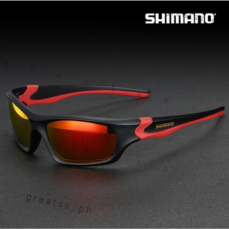 SHIMANO ชิมาโน่ แว่นตาตกปลาโพลาไรซ์ ยูวี400 แว่นตากันแดดกีฬาสําหรับผู้ชายผู้หญิงขี่จักรยานขับรถตกปลากลางแจ้งผจญภัยแว่นตา