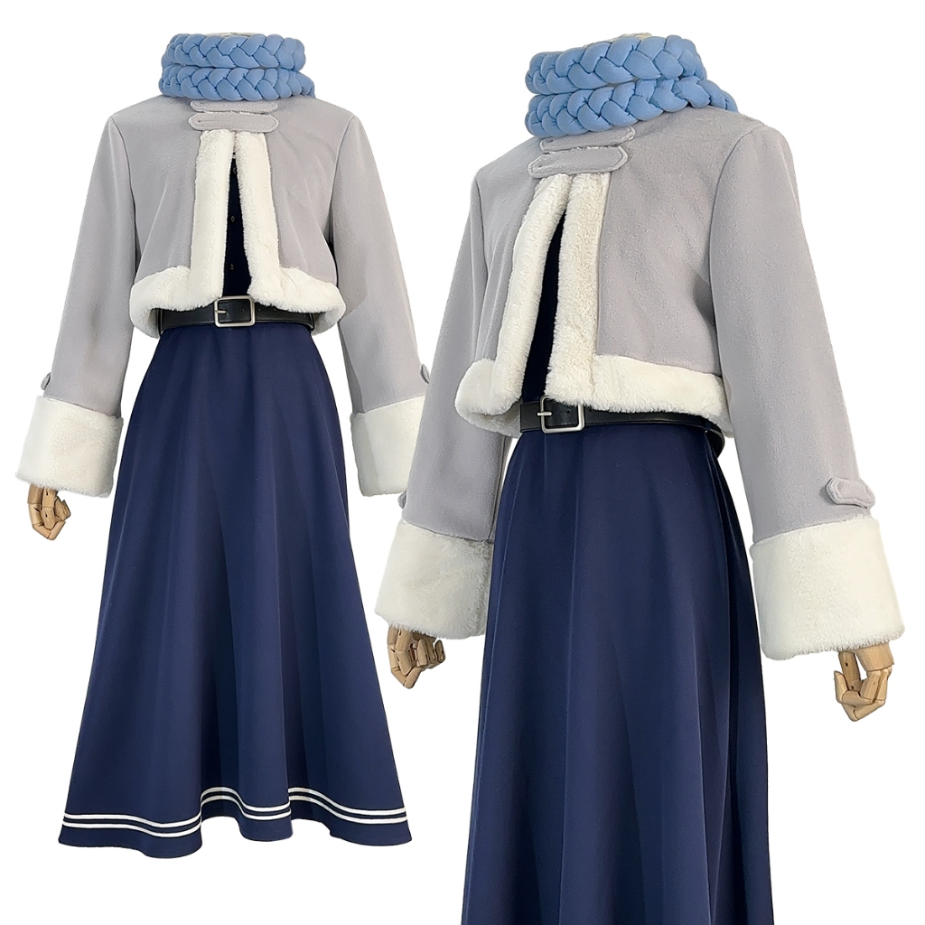 HOLOUN Fern Frieren Cosplay คอสเพลย์เครื่องแต่งกายสไตล์มังงะ anime สำหรับงานศพและHALOWEEN