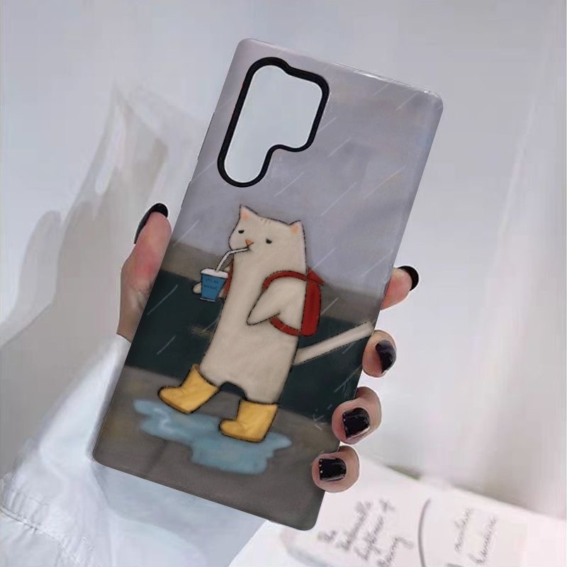 ลายน่ารัก เคสป้องกันสองในหนึ่งเดียวเหมาะสําหรับ Samsung su22u s23 plus s23FE s24 s25 plus A55 A56 A3