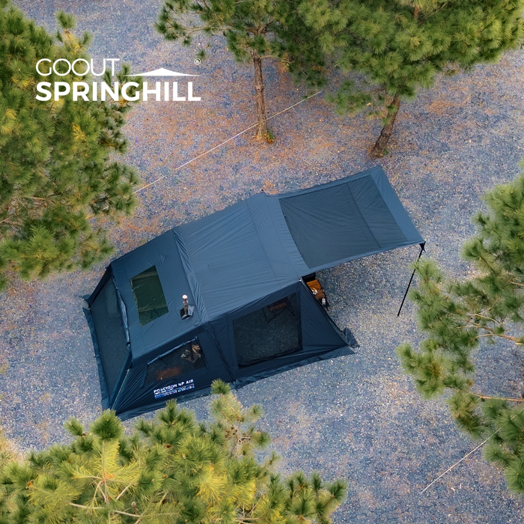 Springhill POSEDON 4P AIR Tent - เต็นท์แคมป์ปิ้งขนาดใหญ่พิเศษ 14m³, กันน้ําและป้องกันรังสียูวี, เหมาะสำหรับครอบครัว