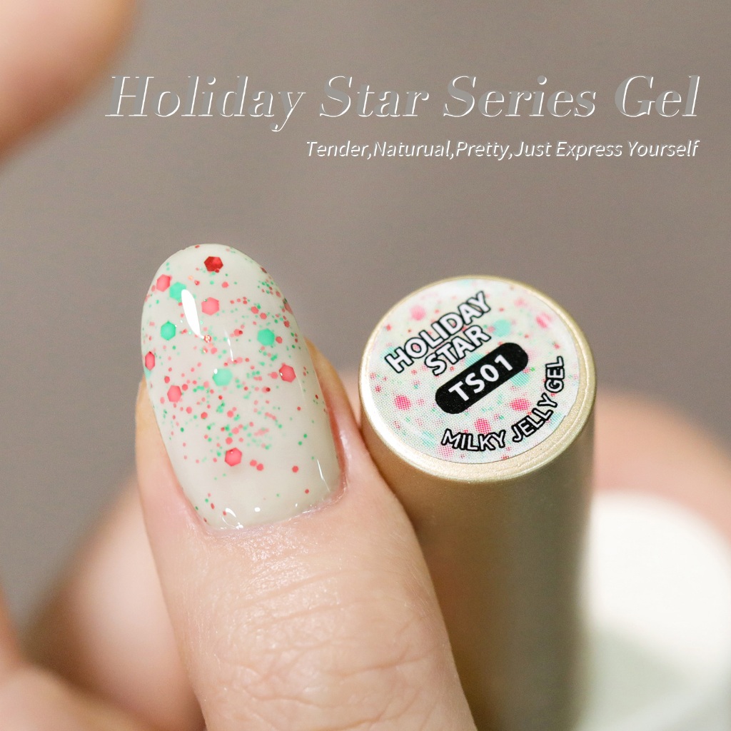 BORN PRETTY 15ml Jelly Holiday Star เจลโปแลนด์ Jingle Bell พวงหรีดคริสต์มาสออกแบบ Soak Off UV เล็บอุปกรณ์ศิลปะเคลือบเงา ราคา ถูกที่สุด ดีลบีเคเค แกลเลอรีภาพที่ 2