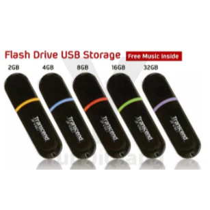 Transcend V30 USB 2.0 Pendrive แฟลชไดรฟ์ USB กันน้ํา 2GB 4GB 8GB 16GB 32GB 64GB 128GB แฟลชไดรฟ์ความเร็วสูง Plug and Play