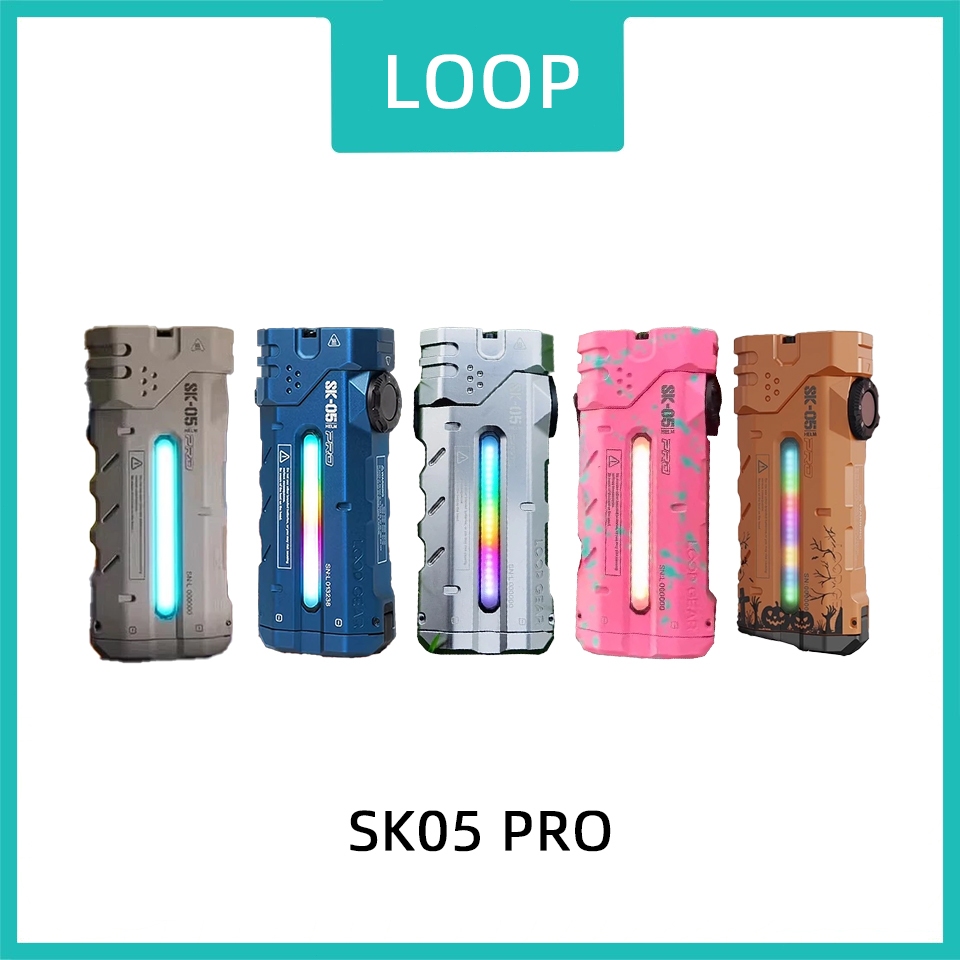 LOOP GEAR SK05 PRO Micro ARC Edition - ไฟฉายอเนกประสงค์สีน้ำเงิน แสงแรงไกล ใช้งานนอกบ้านได้ดี