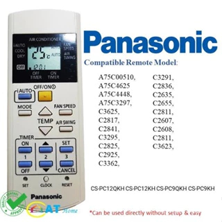 รีโมทคอนโทรลเครื่องปรับอากาศ Panasonic รหัส: CWA75C4448 (CWA75C363) 4448 NEW PANASONIC AIRCON REMOTE