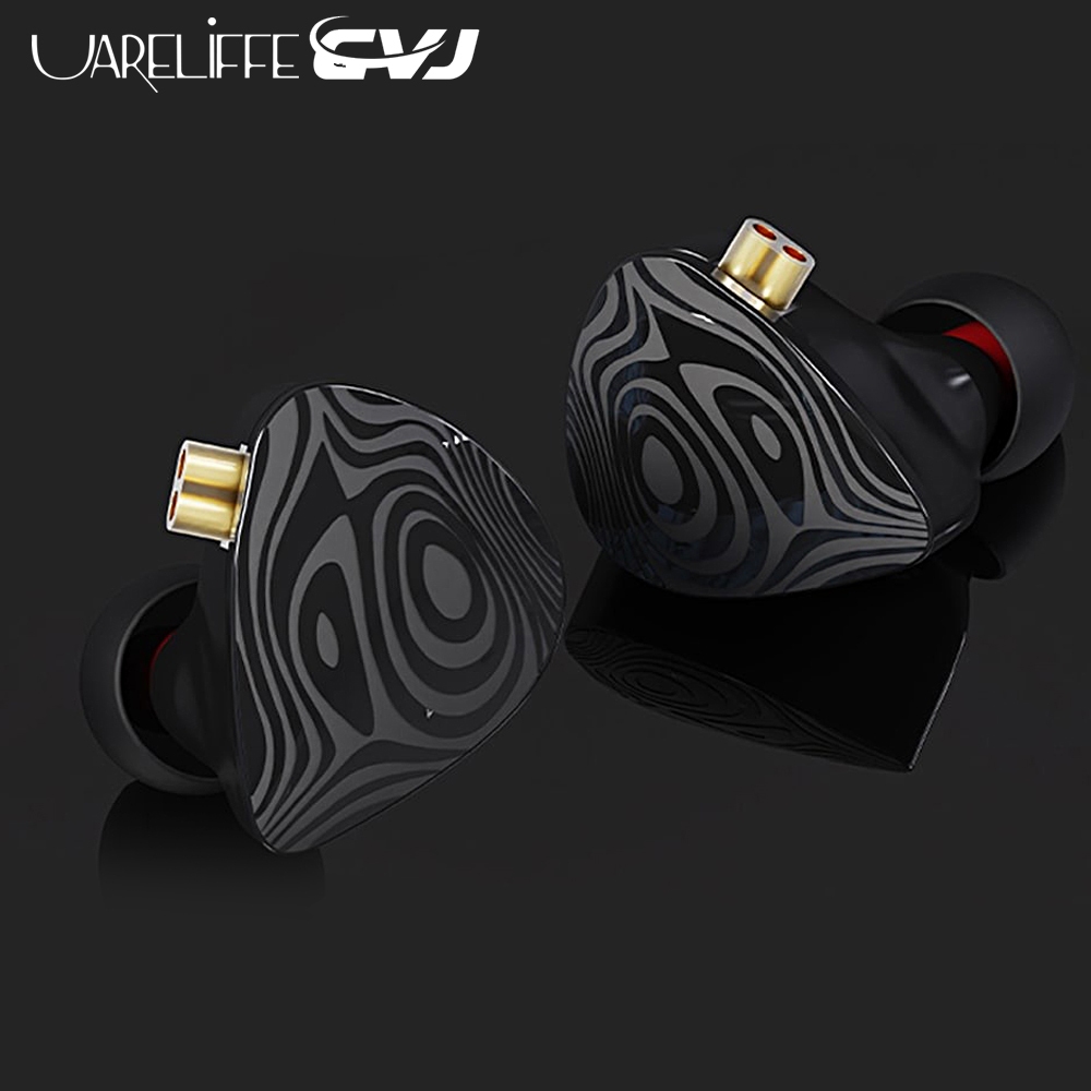 Uareliffe CVJ ใหม่ Night-Elf เอียร์บัด 8 มม.+ 6 มม.+ 10 มม.คอมโพสิตไดนามิกไดร์เวอร์ Deep Bass เพลงเก