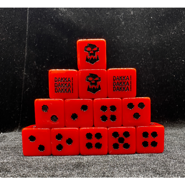 Oak Orc DICE Warhammer DICE 40k DICE Legion DICE WB DICE WORD BEARERS DICE