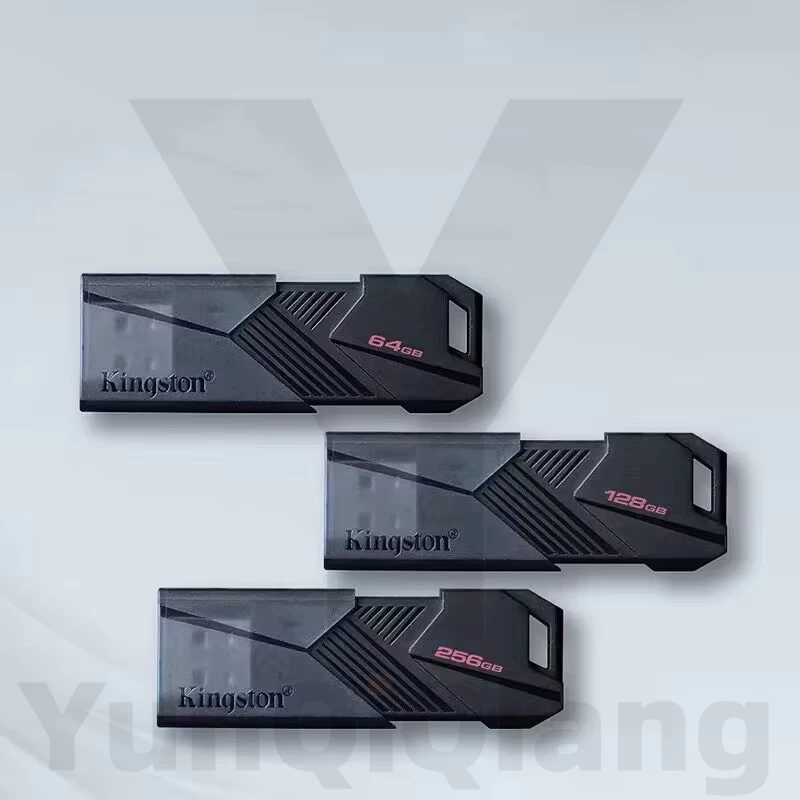 Kingston Push Pull Pendrive กันน้ําโลหะ USB 3.2 แฟลชไดรฟ์ Thumb Drive 16GB 32GB 64GB 128GB แฟลชไดรฟ์ความเร็วสูง Plug and Play